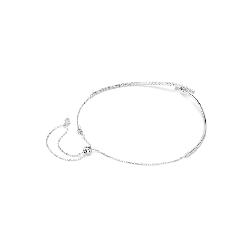 Swarovski Matrix Crash Silver-Tone Necklace 5754020-zoom-