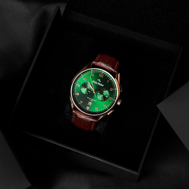 Mats Meier Mont Vélan Chrono Green/Brown Watch MM10002-zoom-