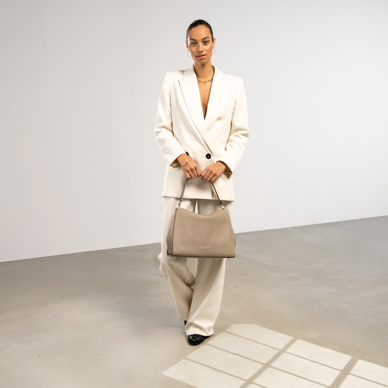 Isabel Bernard Honoré Emma Taupe Shoulder Bag IB21134-078-zoom-