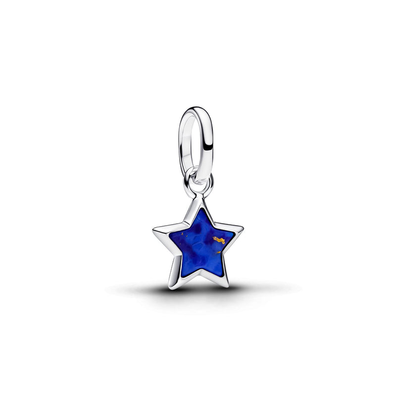 Pandora ME 925 Sterling Silver Blue Star Mini Dangle Charm 794613C01-zoom-