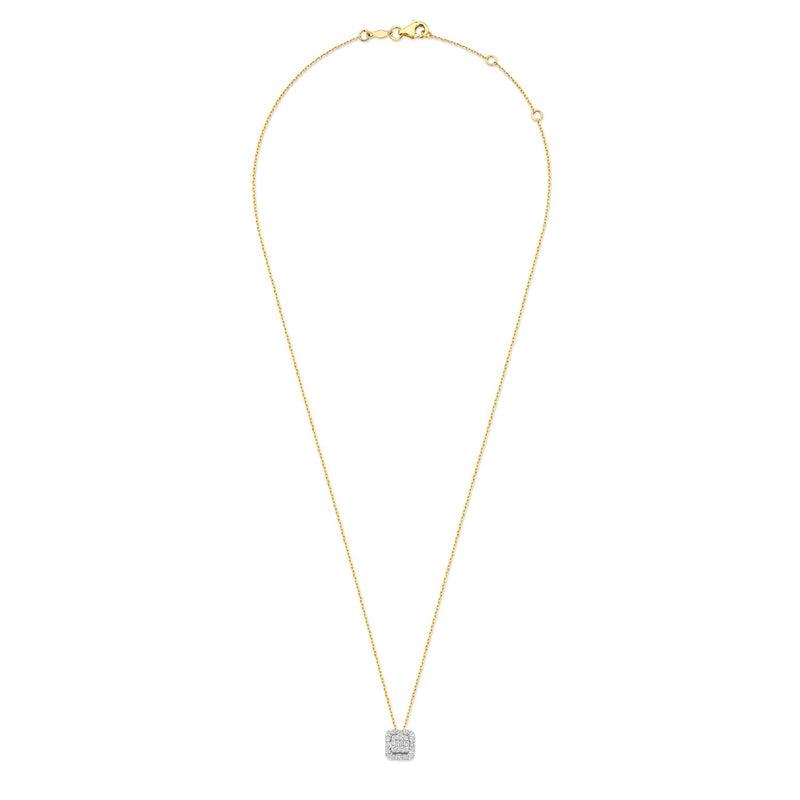 Isabel Bernard De la Paix Elena 14 karat gold necklace with diamond 0.18 carat IBD350030-zoom-