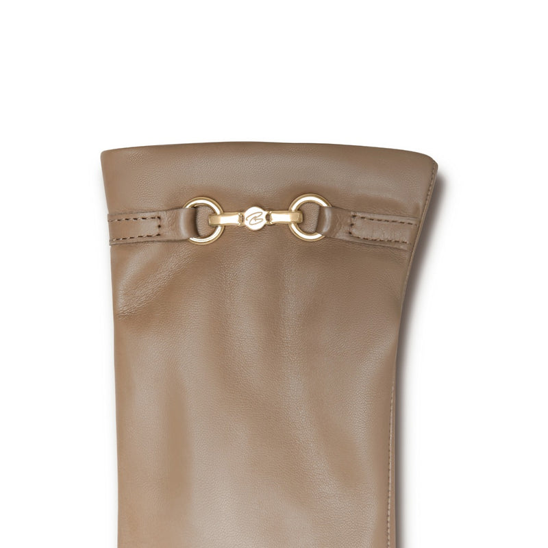 Isabel Bernard Honoré Marcelia taupe goatskin leather gloves IB67001-378-6.5-zoom-