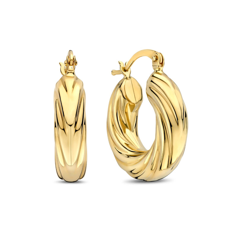 Isabel Bernard Rivoli Belle 14 karat gold hoop earrings IB360276-zoom-