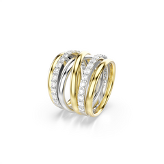 Swarovski Hyperbola Gold Plated Ring 5740413