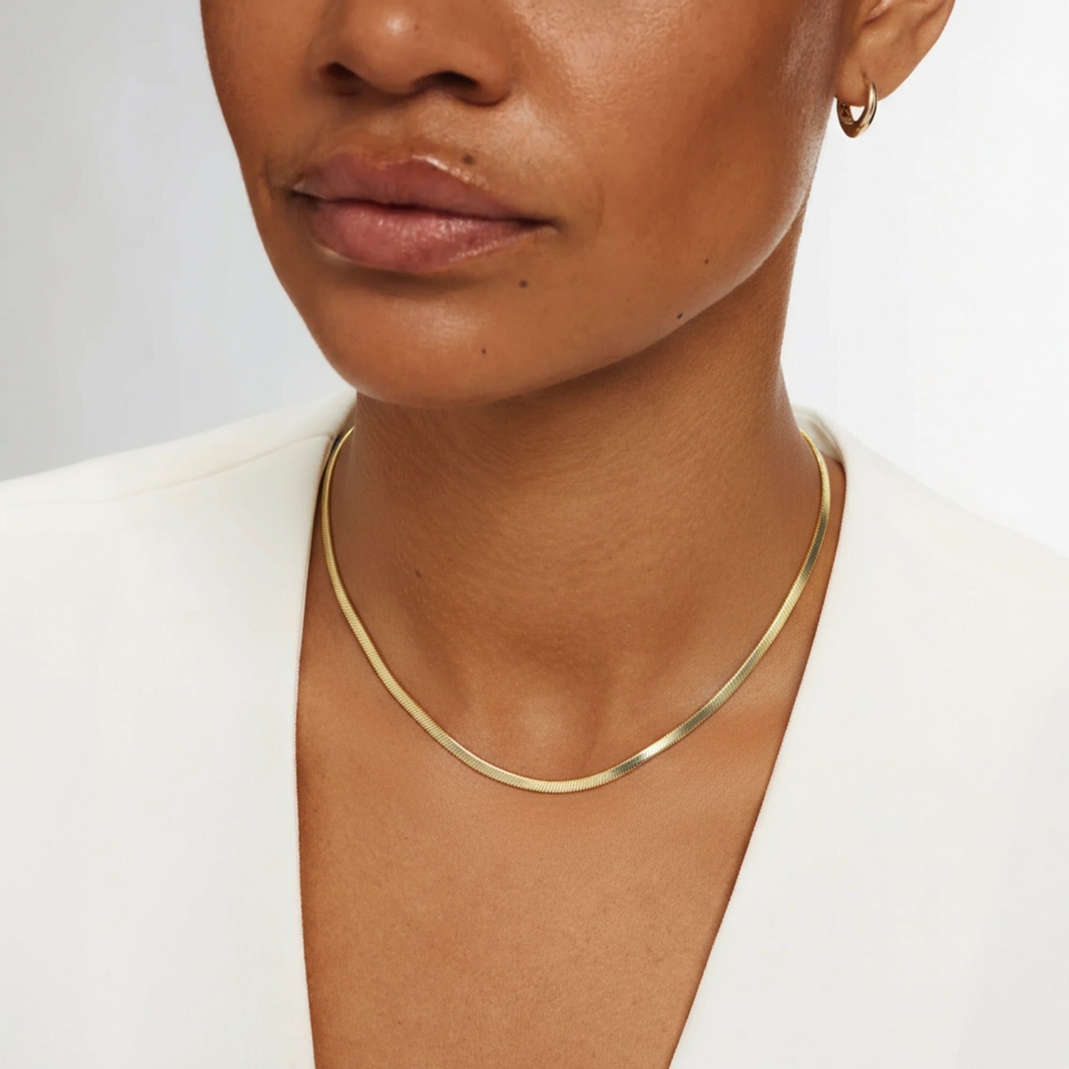 Isabel Bernard Aidee Leontine 14 Karat Gold Snake Necklace IB340176