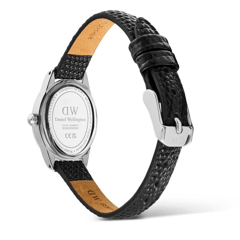 Daniel Wellington Ophelia Mini Black Lizard Silver Women's Watch DW00100887-zoom-