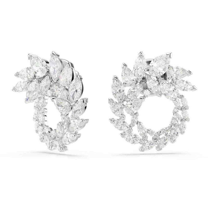 Swarovski Mesmera Glam Silver-Tone Hoop Earrings 5748008-zoom-