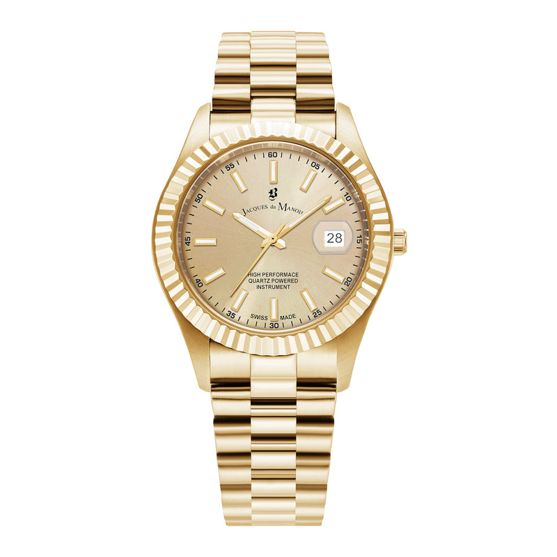 Jacques du Manoir Inspiration Gold Watch JWG03002-zoom-