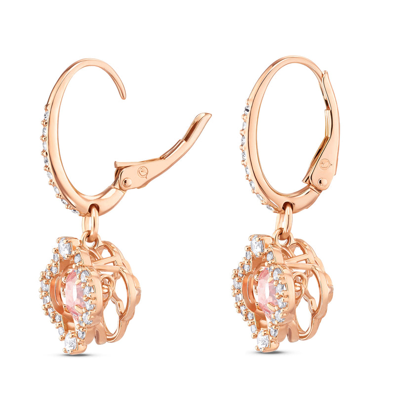 Swarovski Sparkling Rose gold Ear Stud 5516477-zoom-