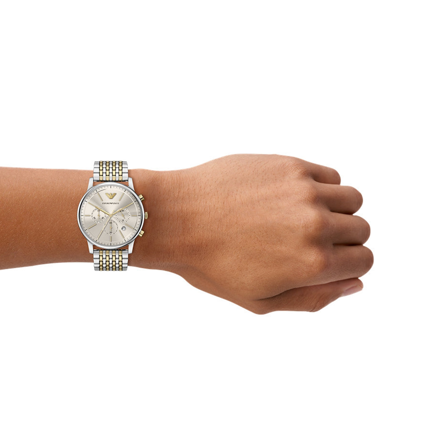 Emporio Armani Round Grey Dial Watch AR11773