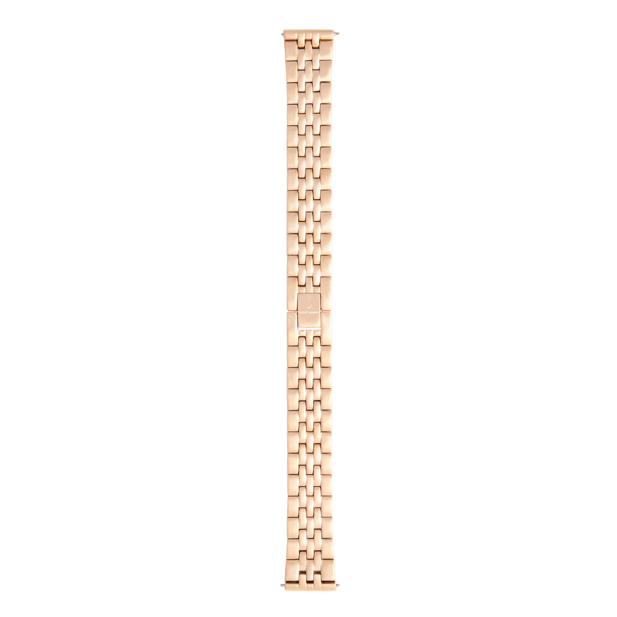 Violet Hamden Dawn Roesgoldcoloured stalen Watchstrap (16 mm) VH42004