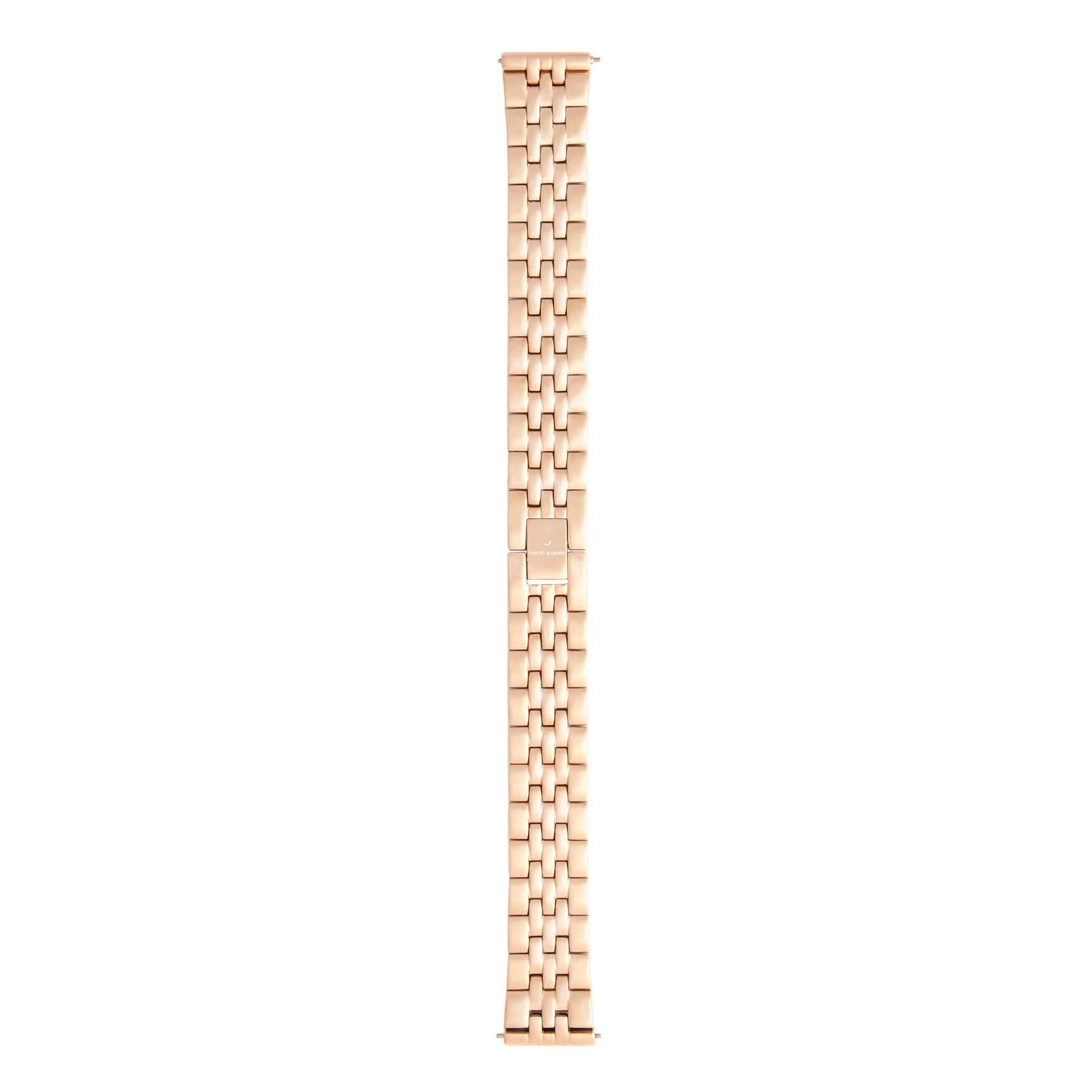 Violet Hamden Dawn Roesgoldcoloured stalen Watchstrap (16 mm) VH42004