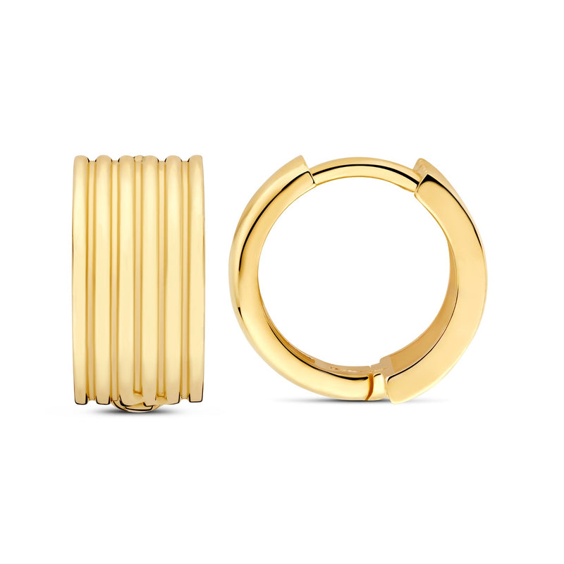 Beloro Jewels La Rinascente Amelie 9 karat gold hoop earrings BO360107-zoom-