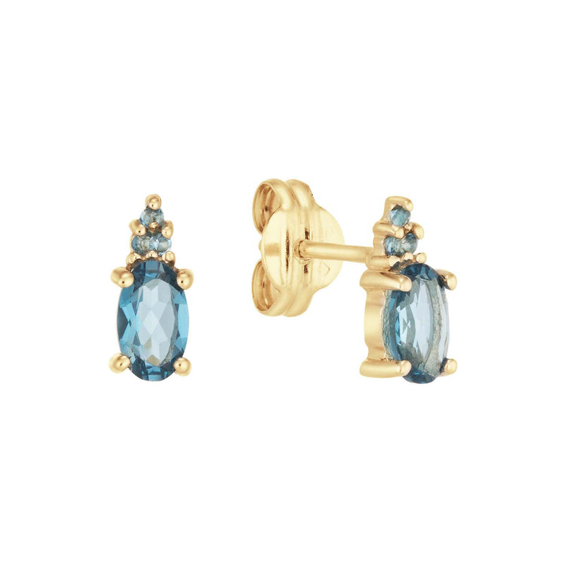 Jackie Gold 14K Golden Ear Studs JKE24.449-zoom-