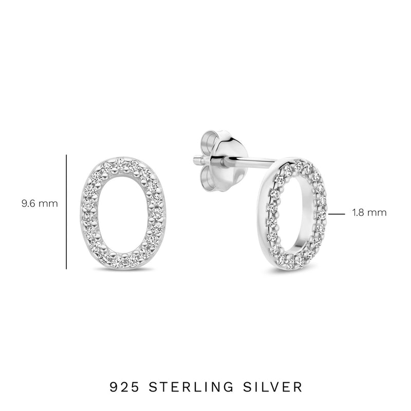 Parte Di Me Bibbiena Poppi Clara 925 Sterling Silver Ear Studs PDM36195-zoom-