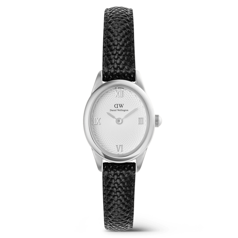 Daniel Wellington Ophelia Mini Black Lizard Silver Women's Watch DW00100887-zoom-