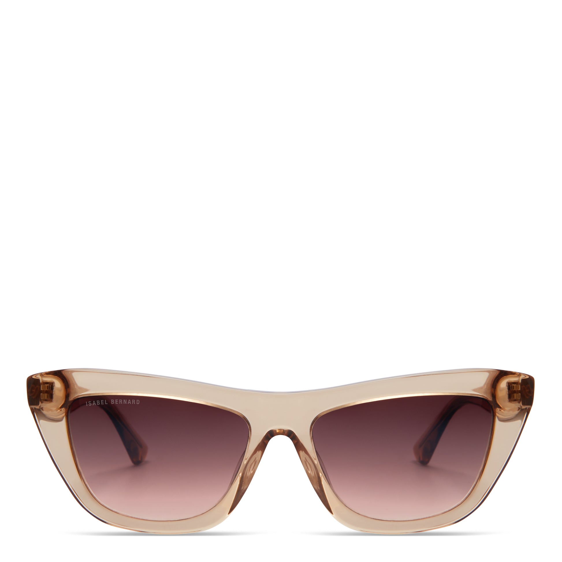 Isabel Bernard La Villette Roselin Transparant Beige Cat Eye Zonnebril IB400006-02-14