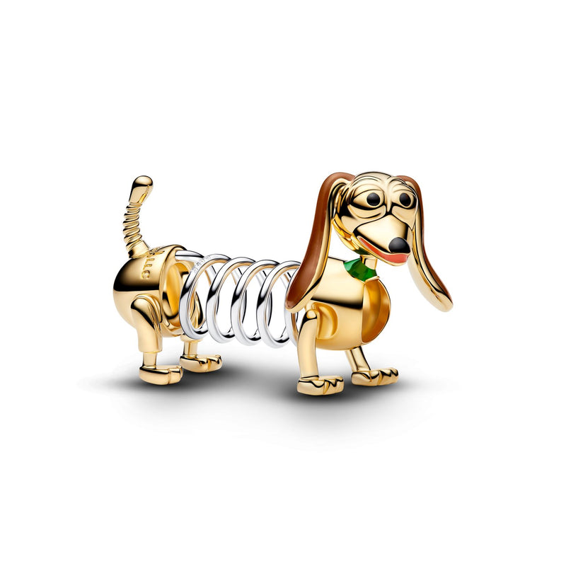 Pandora Disney Gold Plated Disney Pixar Toy Story Slinky Dog Charm 764603C01-zoom-