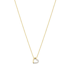 Isabel Bernard De la Paix Léna 14 karat gold necklace with diamond 0.03 carat IBD350029