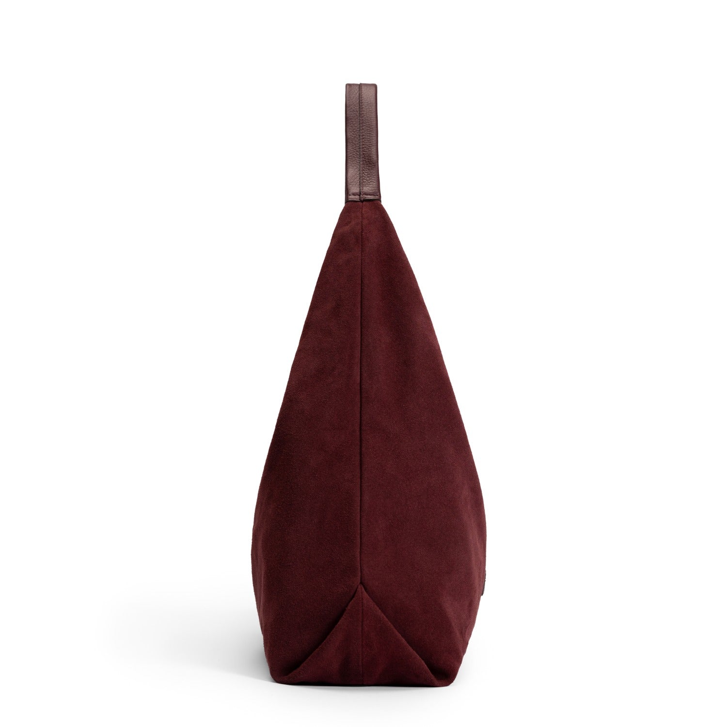 Isabel Bernard Honoré Grace dark bordeaux suede shoulder bag IB25093-152
