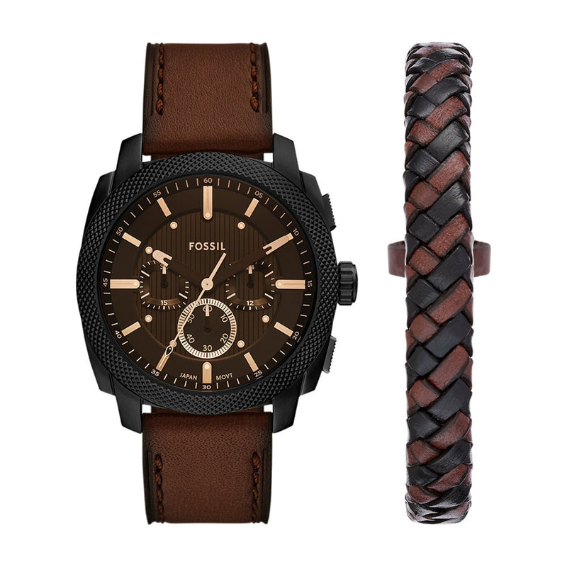 Fossil Machine Black Men's Watch FS6102SET-zoom-