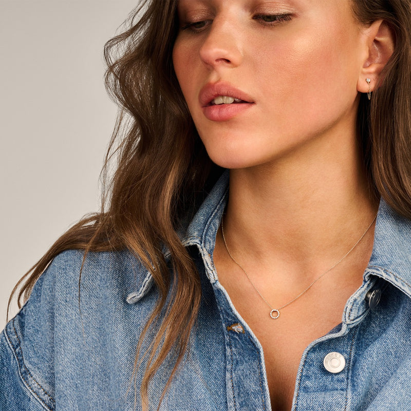 Blush 14 karat gold Ear Stud 7345YZI-zoom-