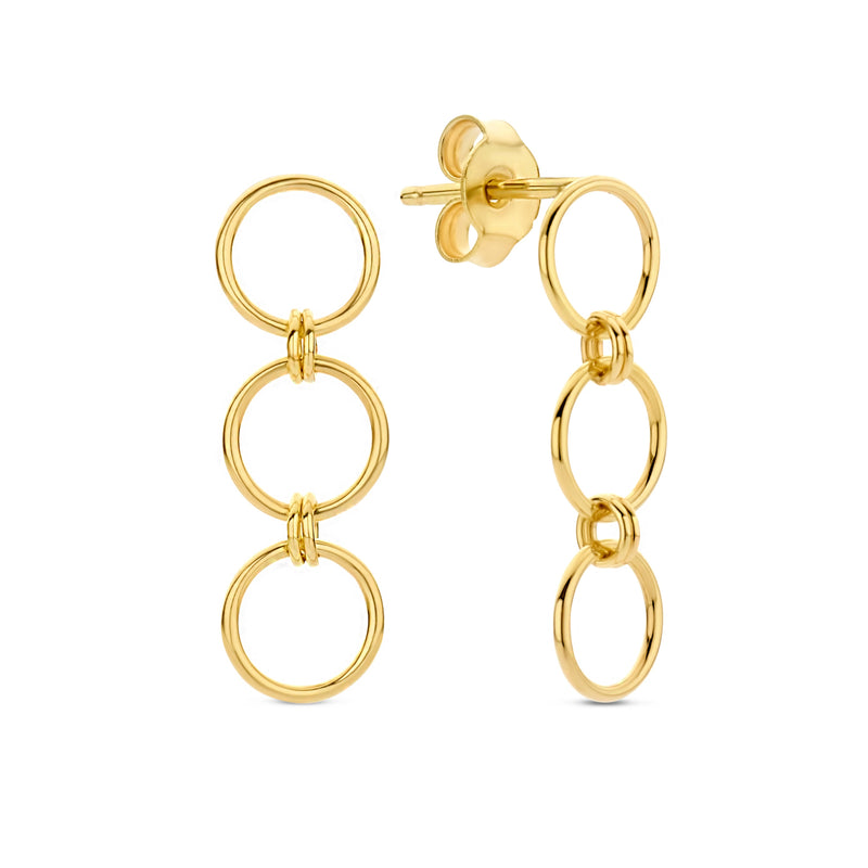 Isabel Bernard 14 Carat Golden Belleville Anna Drop earrings IB360066-zoom-