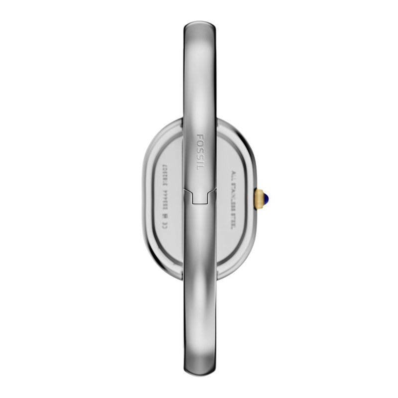 Fossil Sloan Oval White Dial Watch ES5455-zoom-