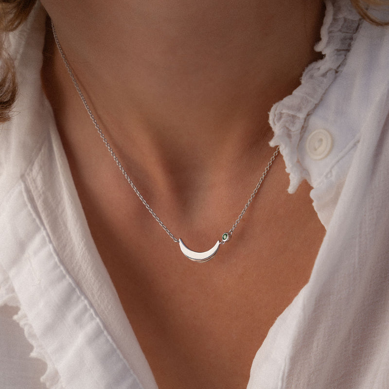 Violet Hamden Luna 925 Sterling Silver Necklace VH340037-zoom-