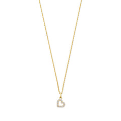 Beloro Jewels Monte Napoleone Valentina 9 karat necklace with zirconia BO340046