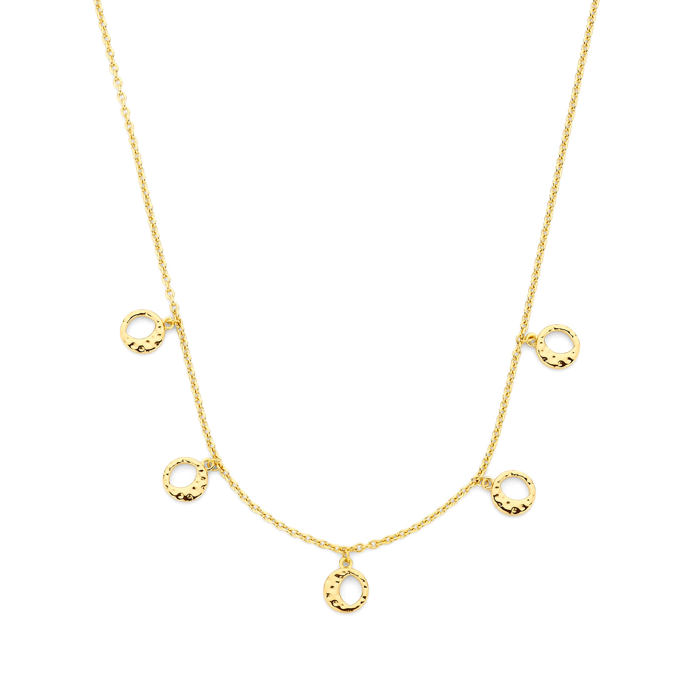 Violet Hamden Luna 925 Sterling Silver Gold Plated Necklace VH340034