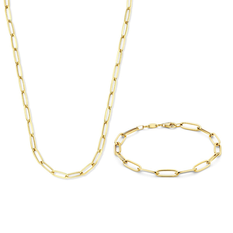 Isabel Bernard Cadeau d'Isabel 14 karat gold necklace and bracelet gift set IB90170-zoom-