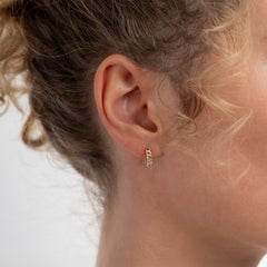 Isabel Bernard Le Marais Règine 14 Carat Golden Hoop Earrings IB360219