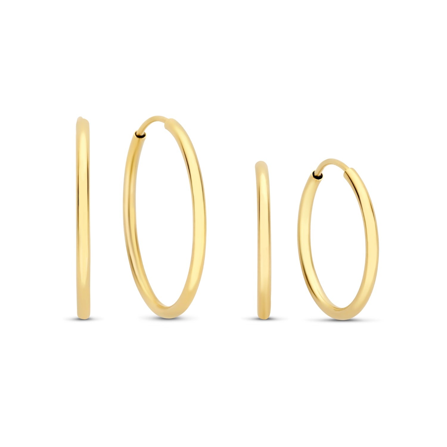 Isabel Bernard Cadeau d'Isabel 14 Carat Golden Earrings set IB90075