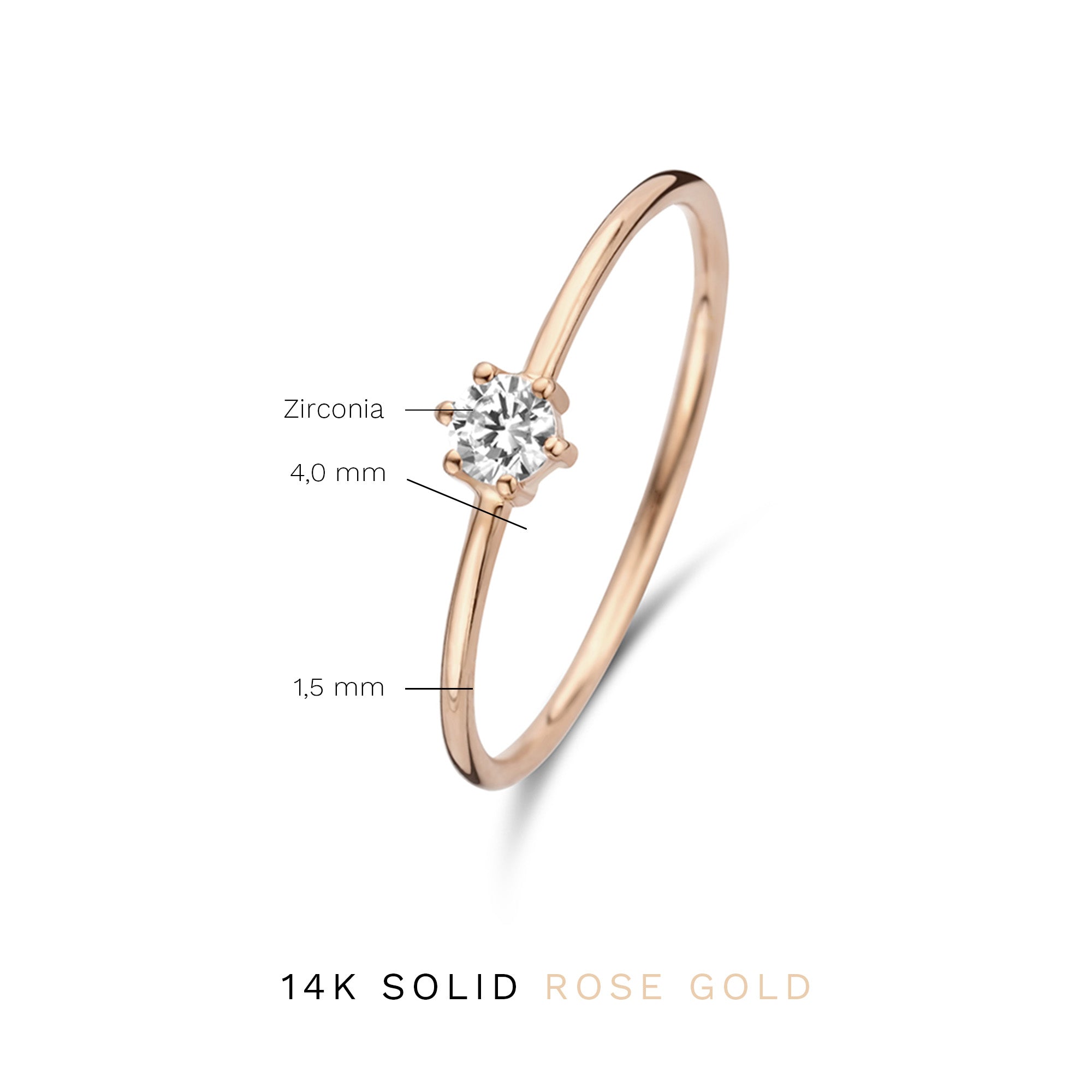 Isabel Bernard La Concorde Abelle 14 Carat RoseGold Ring IB330025-48