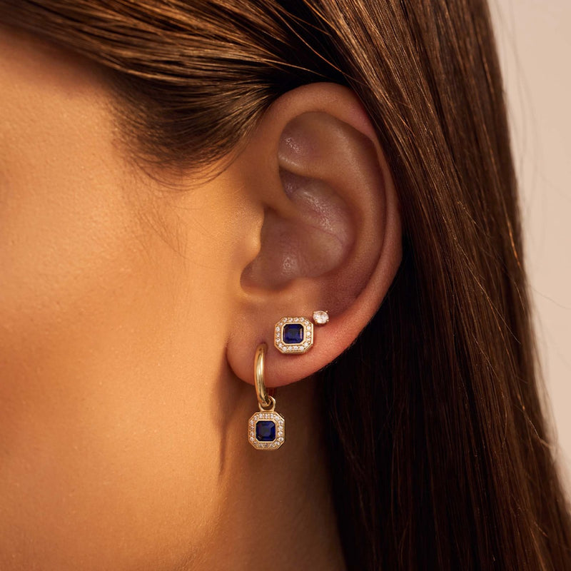 Beloro Jewels Monte Napoleone Sofia 9 carat gold Ear Studs BO360045-zoom-