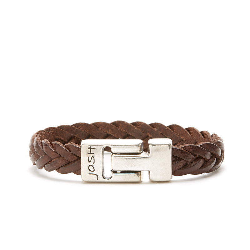 Josh Brown Armband 24456-BRA-BROWN-M (Lengte: 20.50 cm)-zoom-