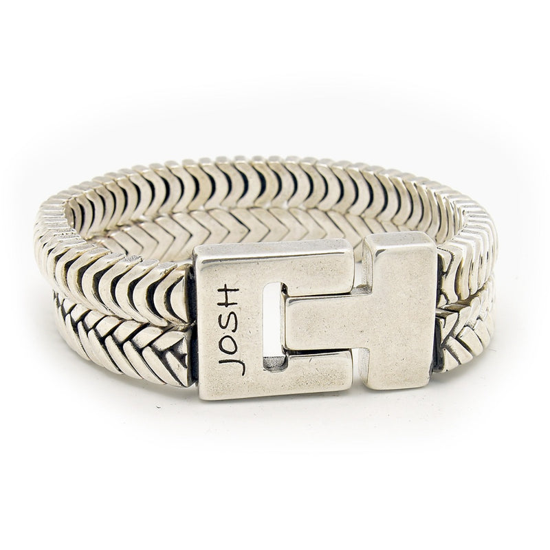 Josh Silver Bracelet 03535-BRA-S/M-zoom-
