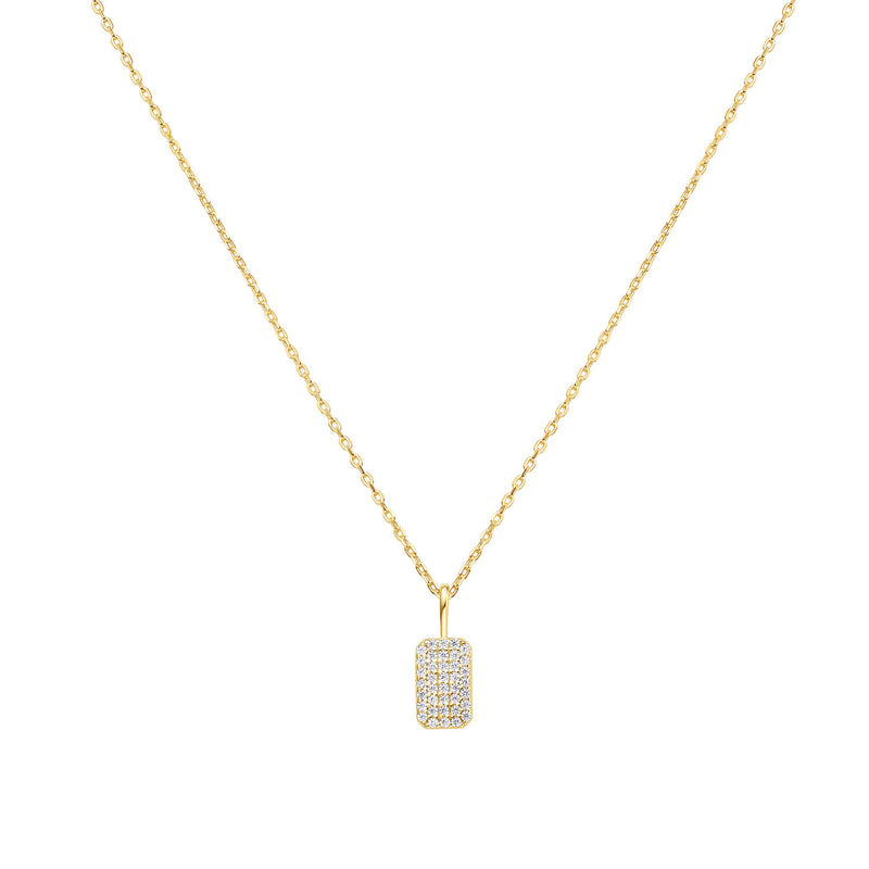 Ania Haie Sunny Sparkler Gold Coloured Pave Pendant Necklace AH-N064-01G-zoom-