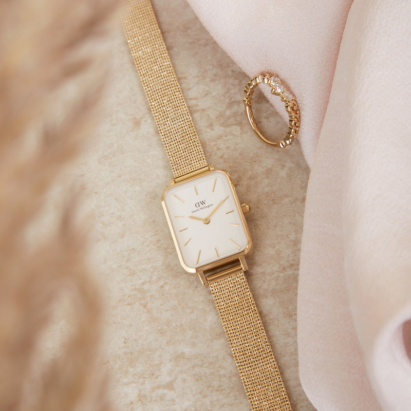 Daniel Wellington Quadro Gold Watch DW00100556-zoom-