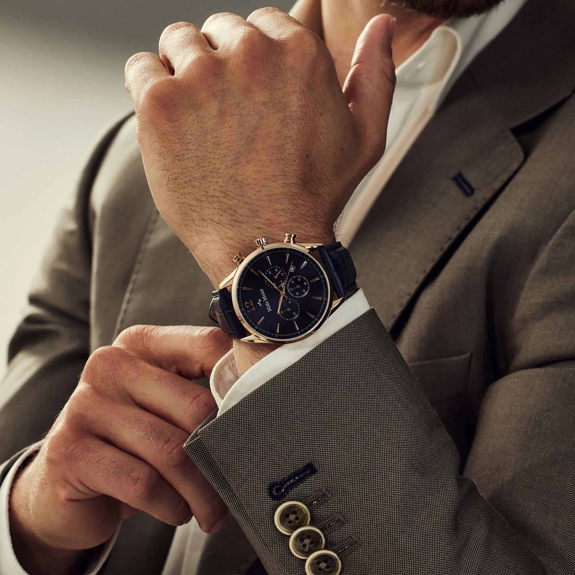 Mats Meier Grand Cornier Chrono Blue Watch MM00123