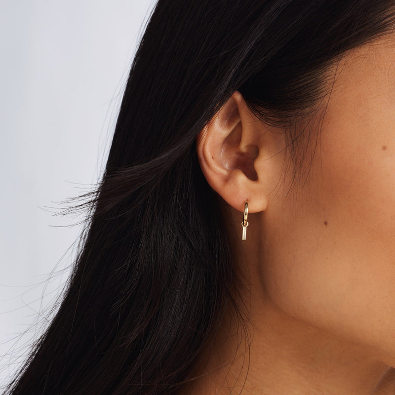 Isabel Bernard Monceau Josephine 14 Carat Golden Hoop Earrings IB360152-zoom-
