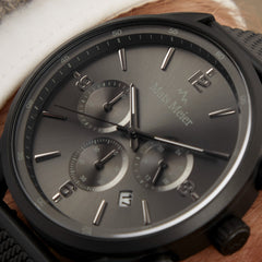Mats Meier Grand Cornier Chronograph Men's Watch Matte Black Colored MM00137
