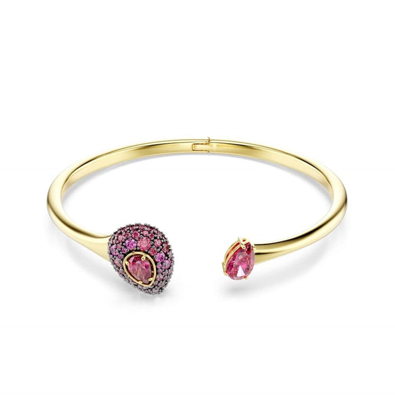 Swarovski Sublima Glam Gold-Tone Bangle with Red Accents 5752896-zoom-