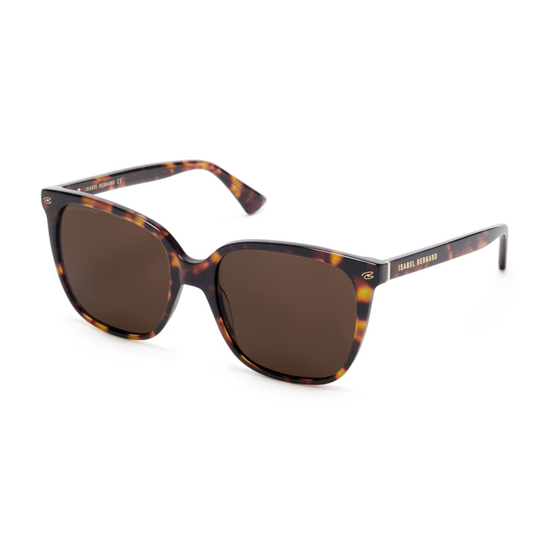 Isabel Bernard La Villette Raison Brown Tortoise Vierkante Sunglasses IB400007-14-14-zoom-