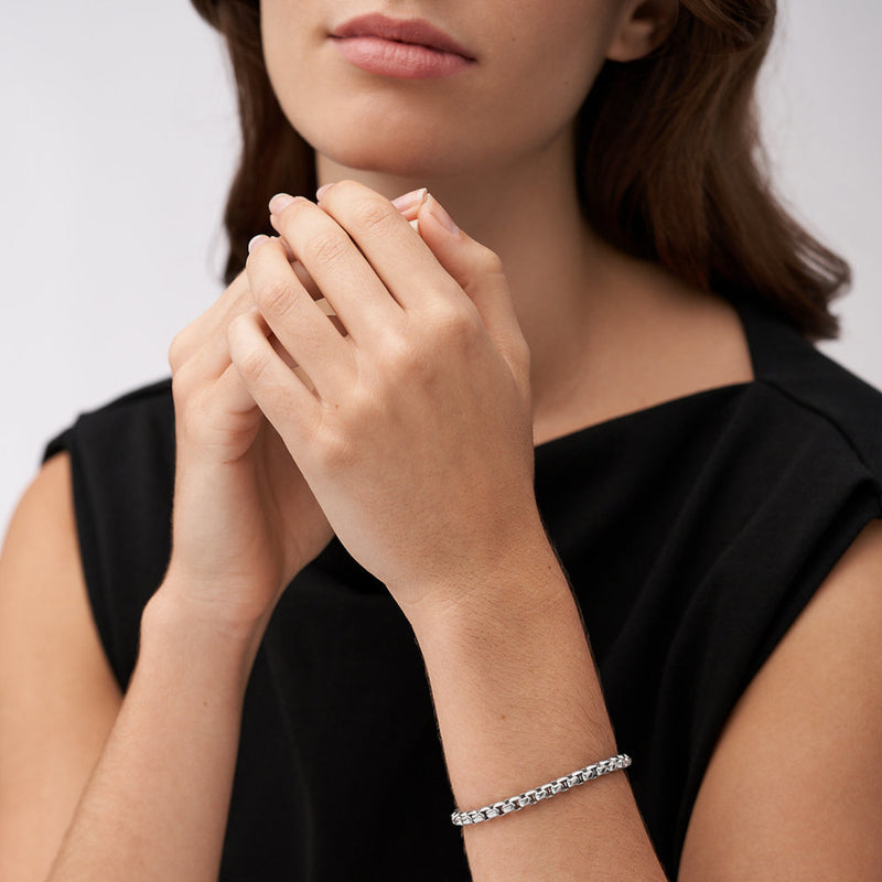 Fossil Silver Bracelet JF04562040-zoom-
