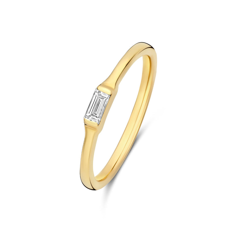 Isabel Bernard De la Paix Lucia 14 karat gold ring with diamond 0.08 carat IBD330045-50-zoom-