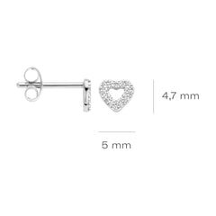 Blush 14 karat white gold Earrings 7299WZI