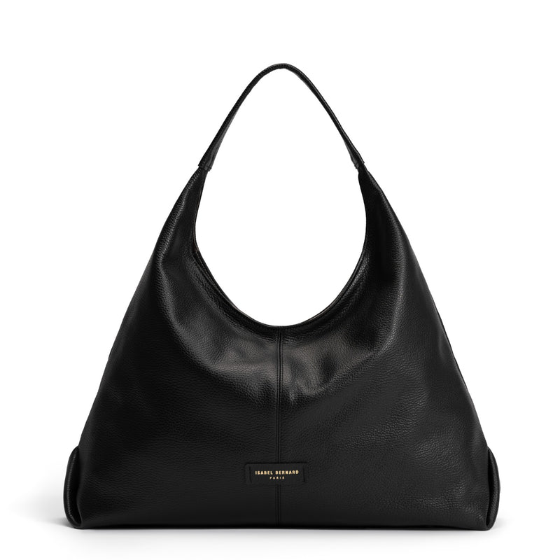 Isabel Bernard Honoré Grace black calfskin leather shoulder bag IB25093-001-zoom-