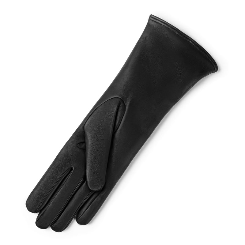 Isabel Bernard Honoré Sylvie black goatskin leather gloves IB67004-301-6.5-zoom-